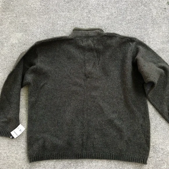 Mens Woolrich quarter zip sweater with fleece collar in 2X - Picture 4 of 6